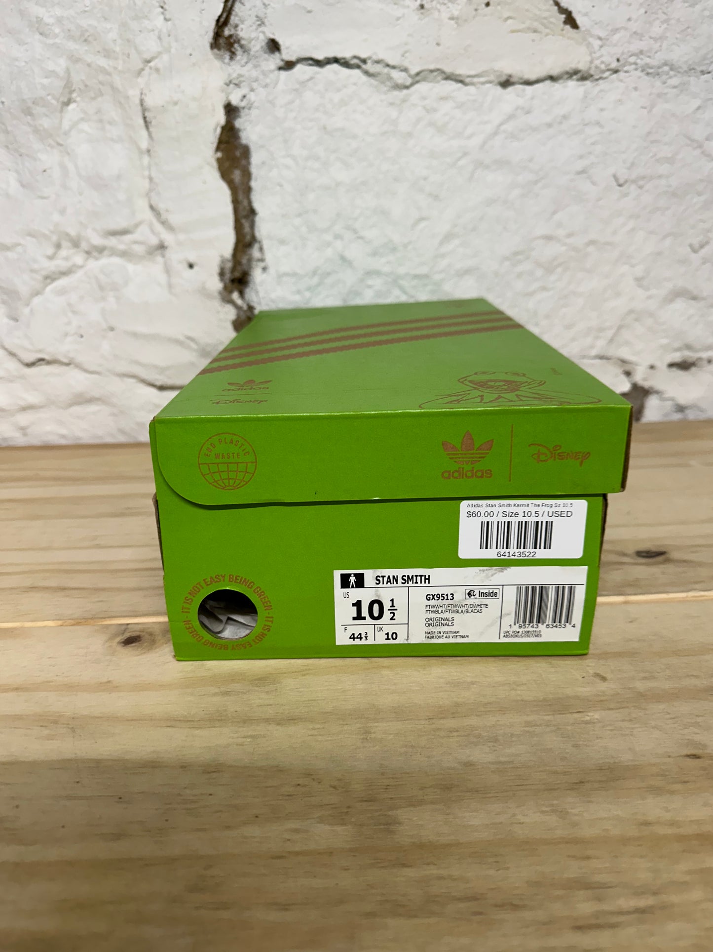 Adidas Stan Smith Kermit The Frog Sz 10.5