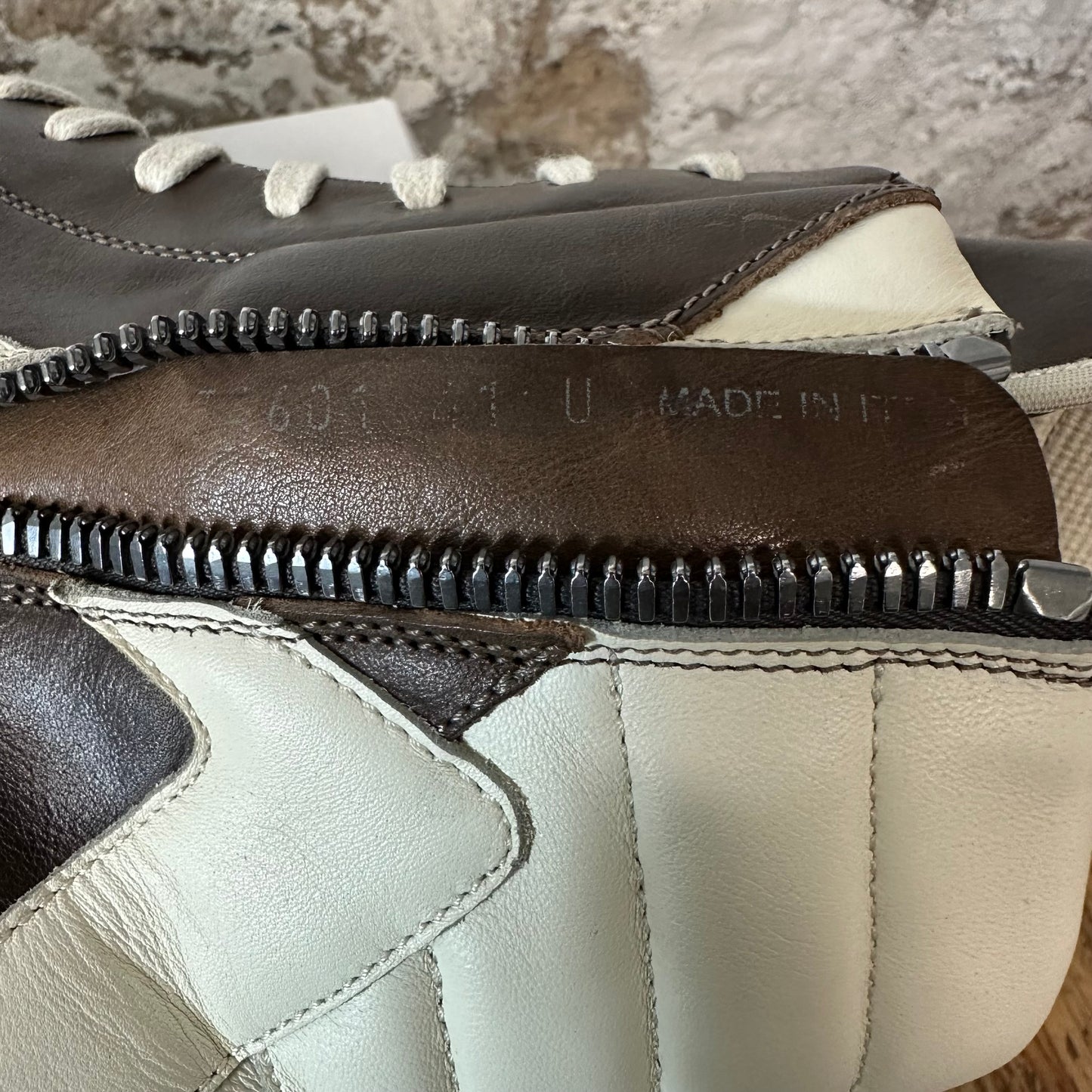 Rick Owens High Geobasket Brown Milk Sneaker Sz 8 (41)