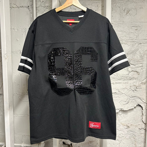 Supreme 86 Black Scales Football Jersey Sz L