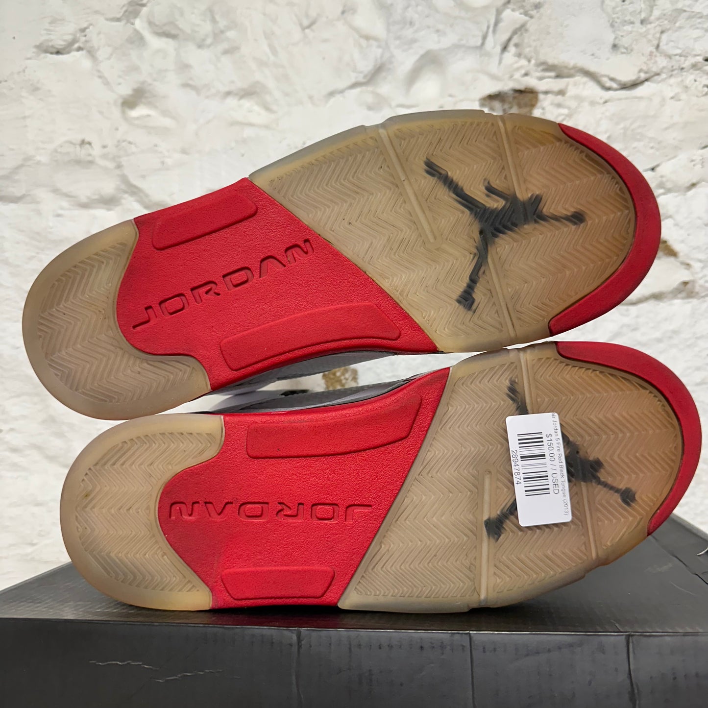 Air Jordan 5 Fire Red Black Tongue (2013) Sz 12