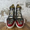 Christian Louboutin High Silver Sequen Miulticolor Sneaker Sz 11 (44)