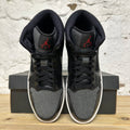 Air Jordan 1 Mid Winterized Black Grey Sz 10 DS