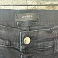 Amiri MX1 Red White Tie Dye Black Denim Jeans Sz 32
