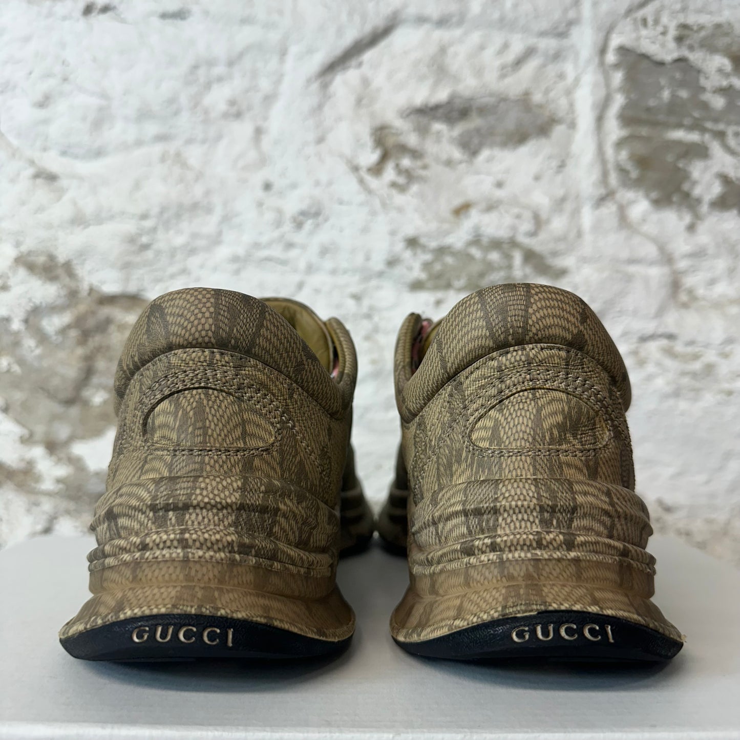 Gucci Brown Monogram Run Sneaker Sz 6 (38.5)