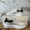 Alexander McQueen Black Suede Tab White Sneaker Sz 5.5 (37.5)