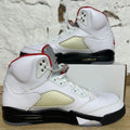Air Jordan 5 Fire Red Silver Tongue (2020) Sz 10.5