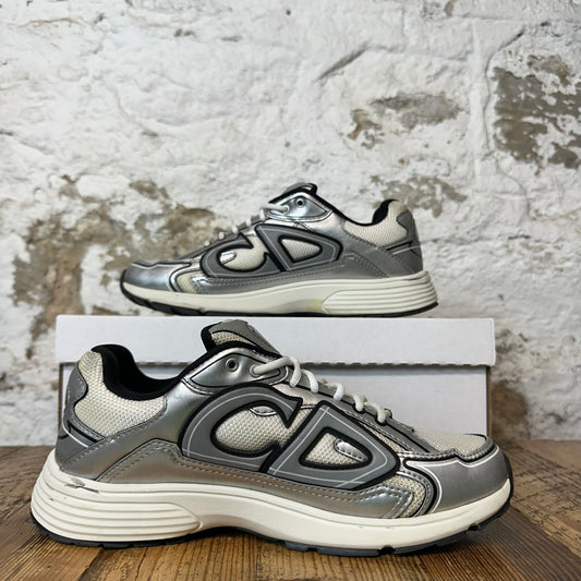 Dior B30 Silver Black Cream Sneaker Sz 8 (41)