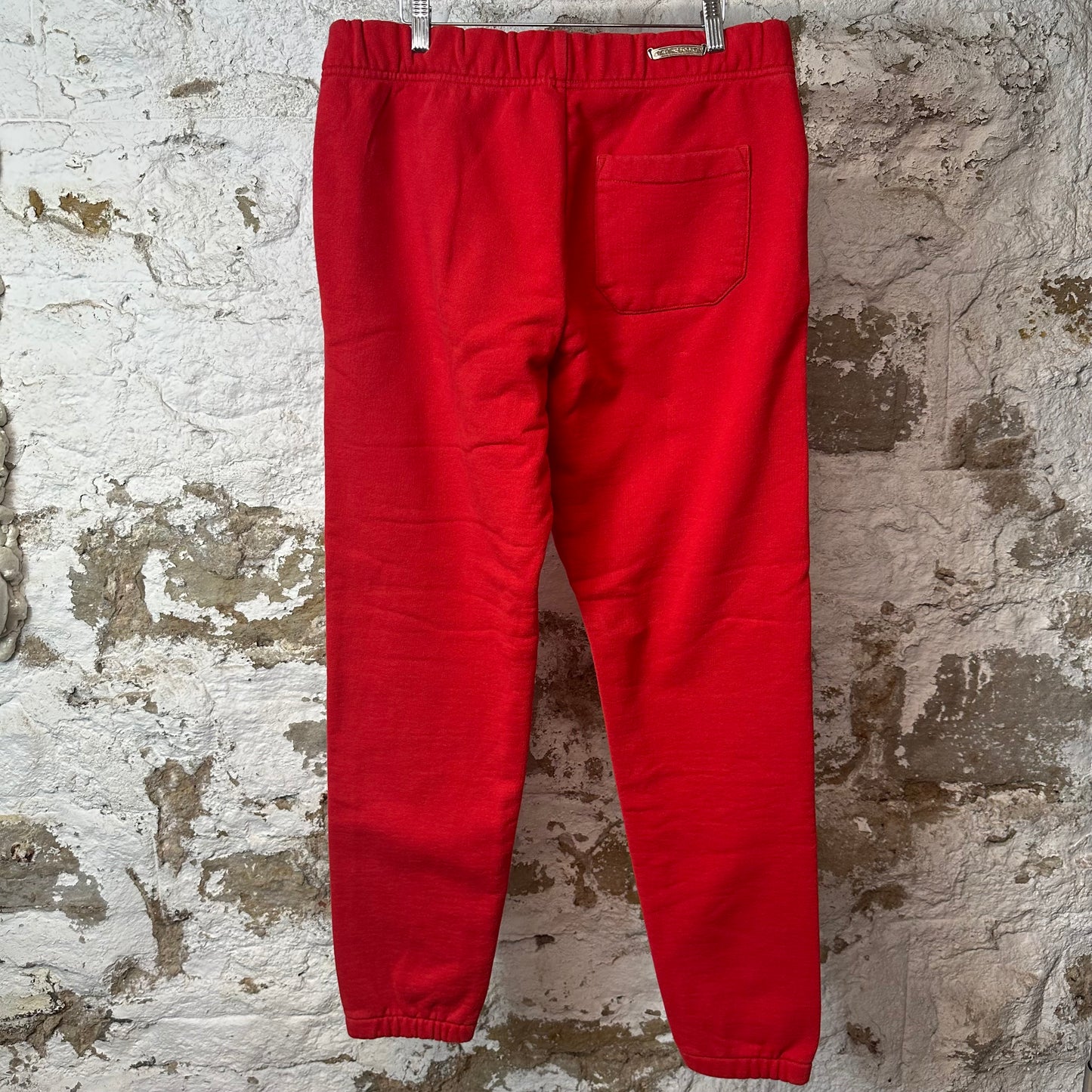 Chrome Hearts Triple Cross Hollywood Red Sweatpants Sz L
