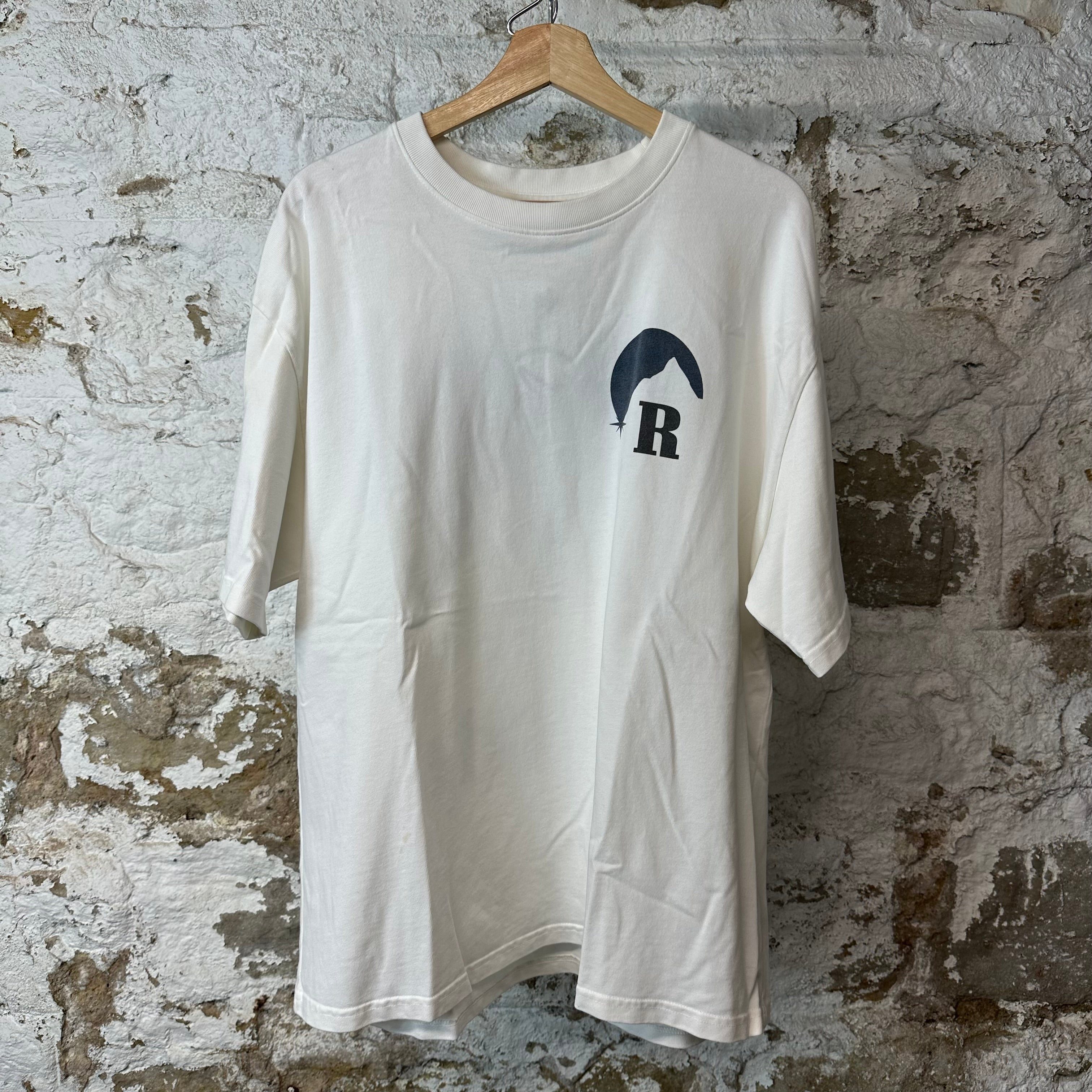 Rhude Grey Moon White T-Shirt Sz XL