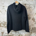 Louis Vuitton Damier Embossed Hoodie Black Sz XL