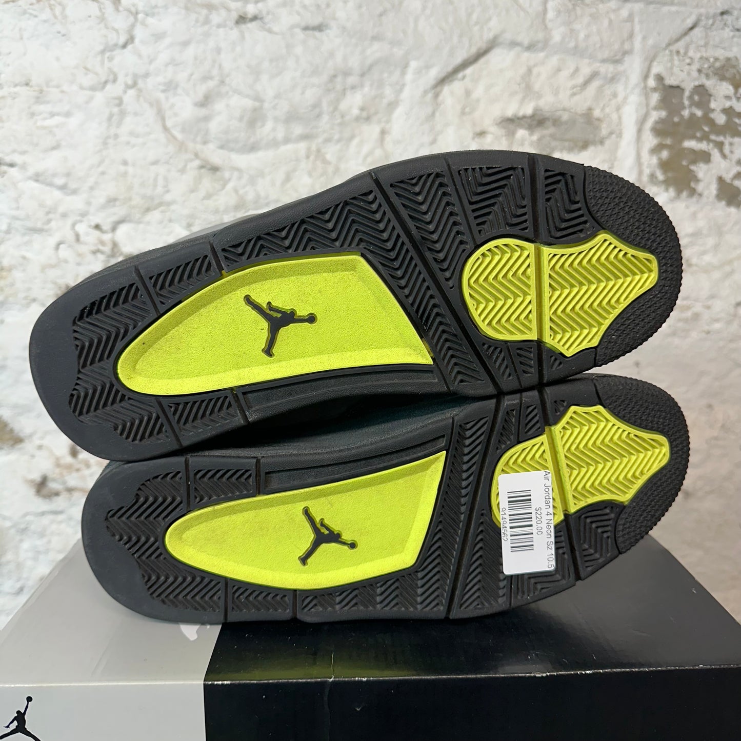 Air Jordan 4 Neon Sz 10.5