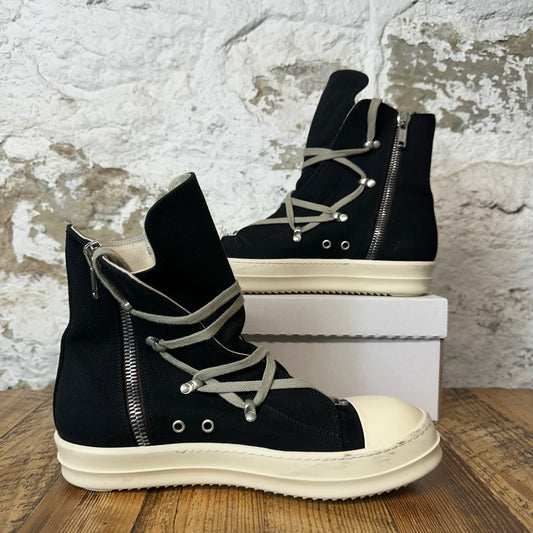 Rick Owens High Hexa Lace Black Milk Sneaker Sz 9.5 (42.5)