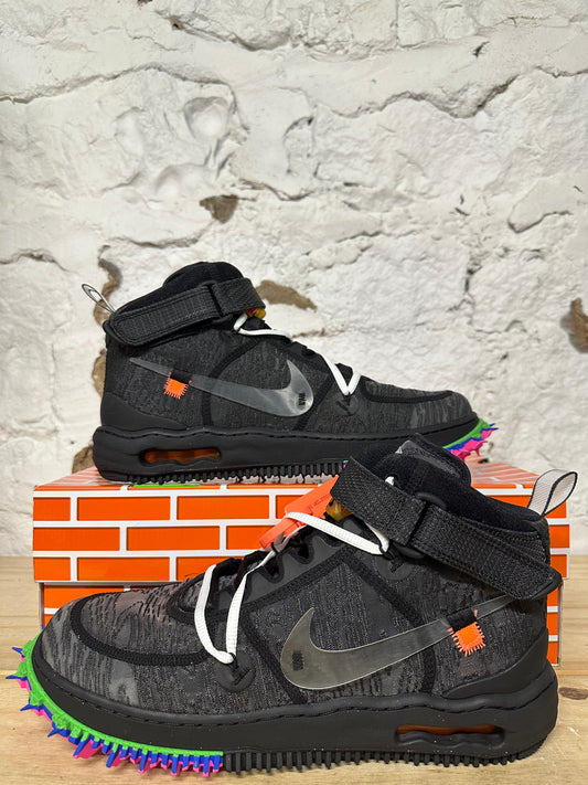 Nike Air Force 1 Mid Off White Black Sz 12