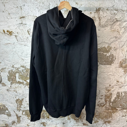 Rick Owens DRKSHDW Black Zip Up Hoodie Sz XXL