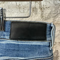 Amiri Vintage Stagger Logo Blue Denim Jeans Sz 32