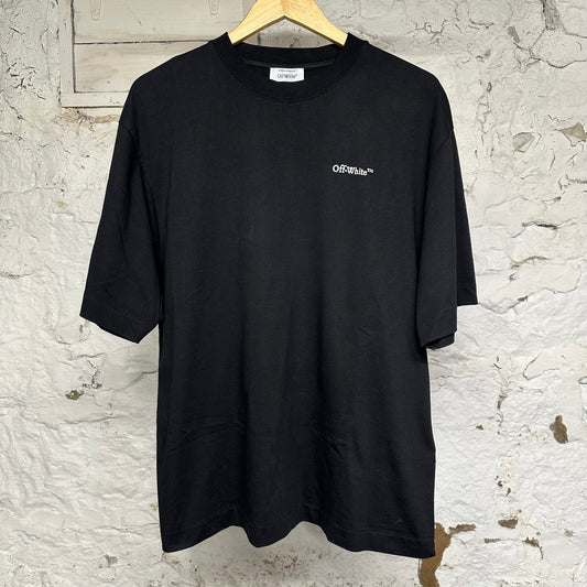 Off-White Tattoo Arrow Skate Black T-Shirt Sz M