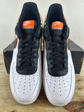 Nike Air Force 1 Low White Black Orange Sz 14 DS
