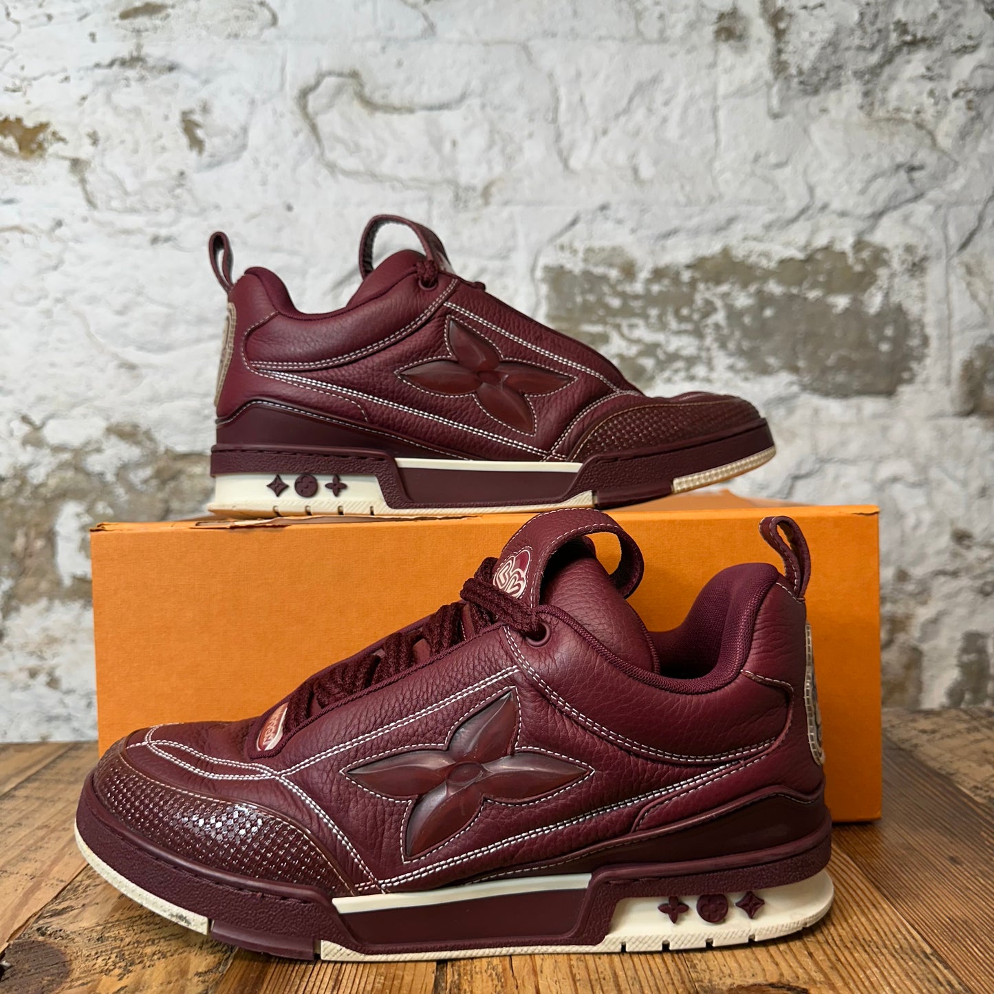 Louis Vuitton Maroon Skate Sneaker Sz 10 (8.5LV)