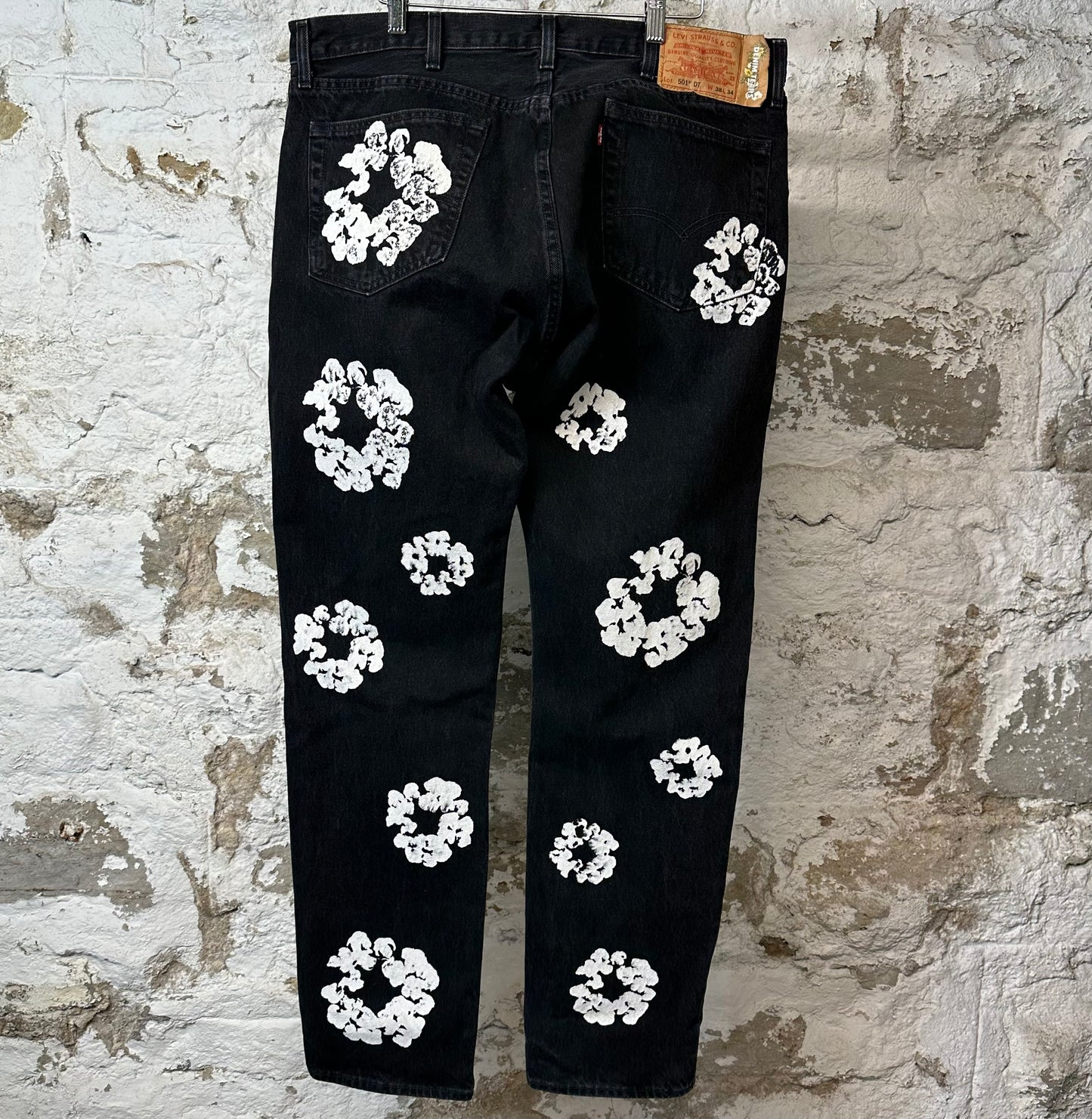 Denim Tears White CW Black Denim Jeans Sz 38