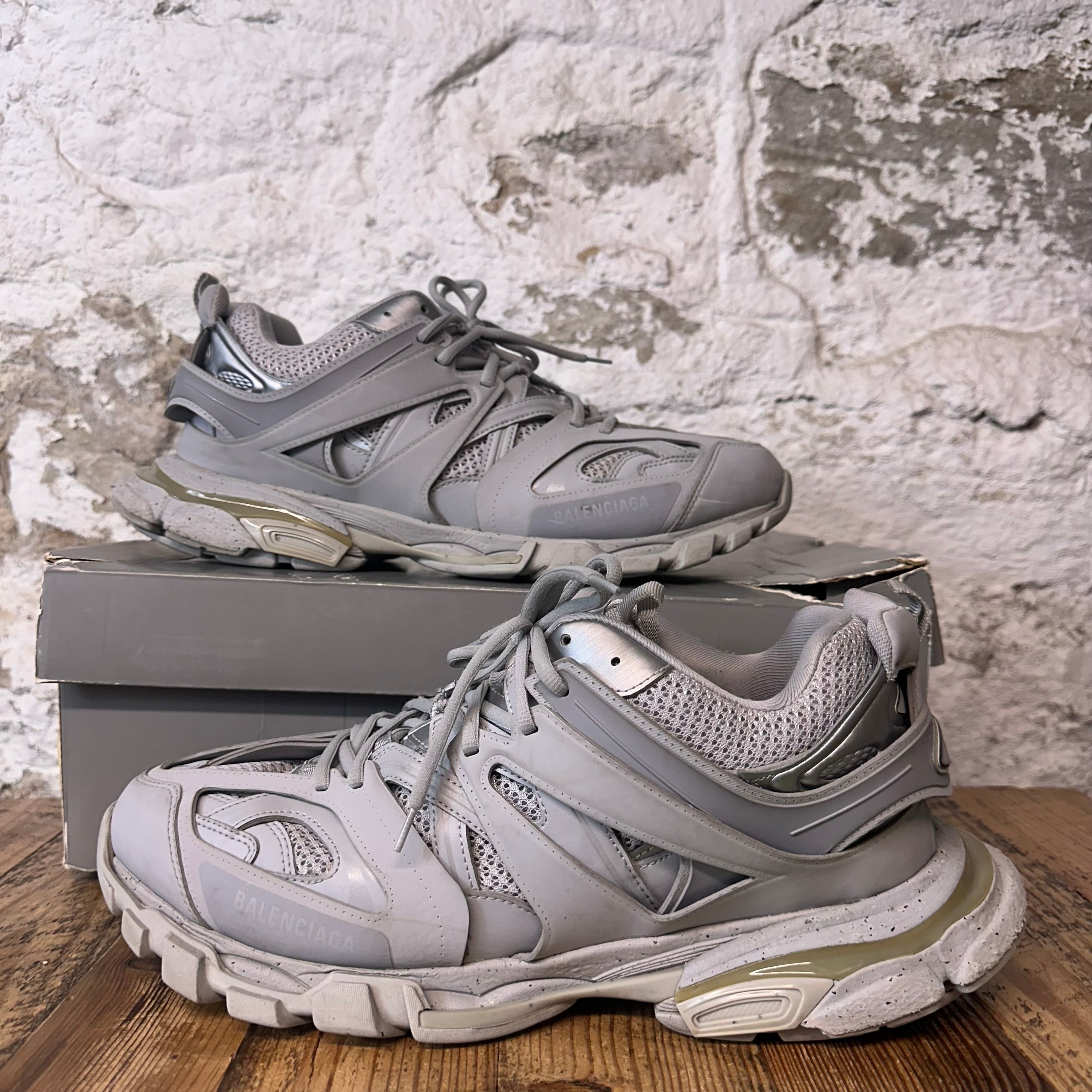 Balenciaga Track Runner Triple Grey Sneaker Sz 14 (47)