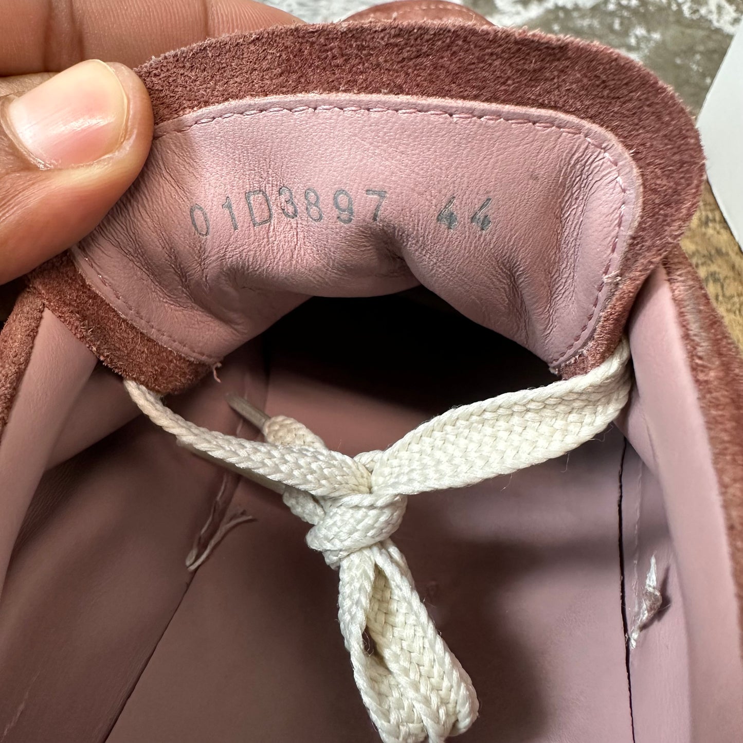 Rick Owens Vintage Rosewood Milk Sneaker Sz 11 (44)