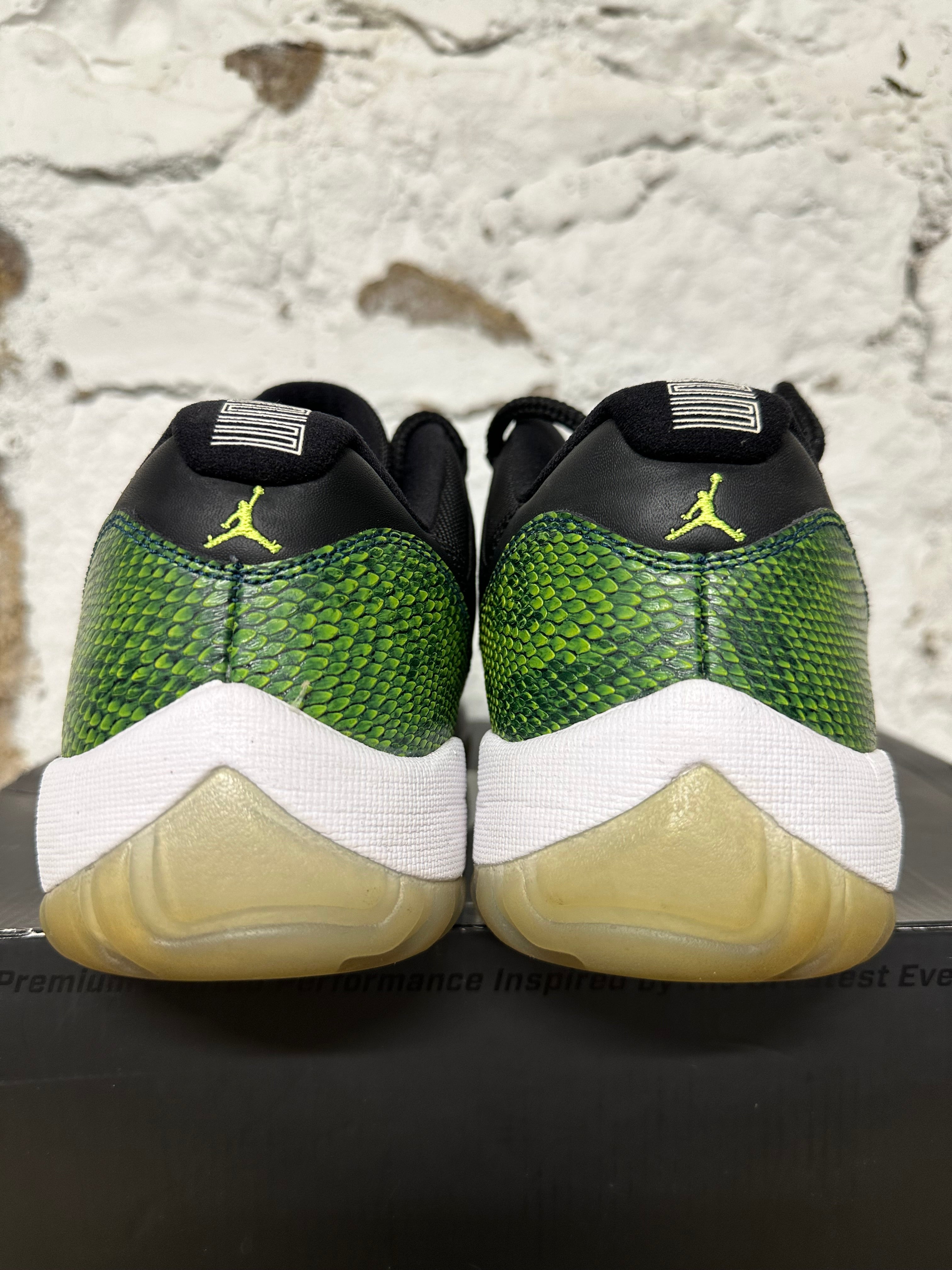 green snakeskin 11 low