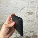 Gucci Black Micro Embossed Monogram Bifold Wallet
