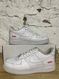 Nike Air Force 1 Low Supreme White Sz 9.5