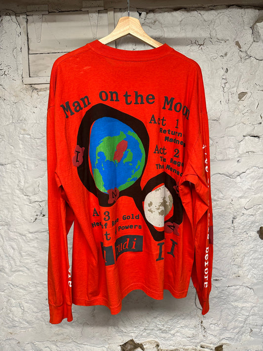CPFM Kid Cudi Man On The Moon Orange L/S T-Shirt Sz XL