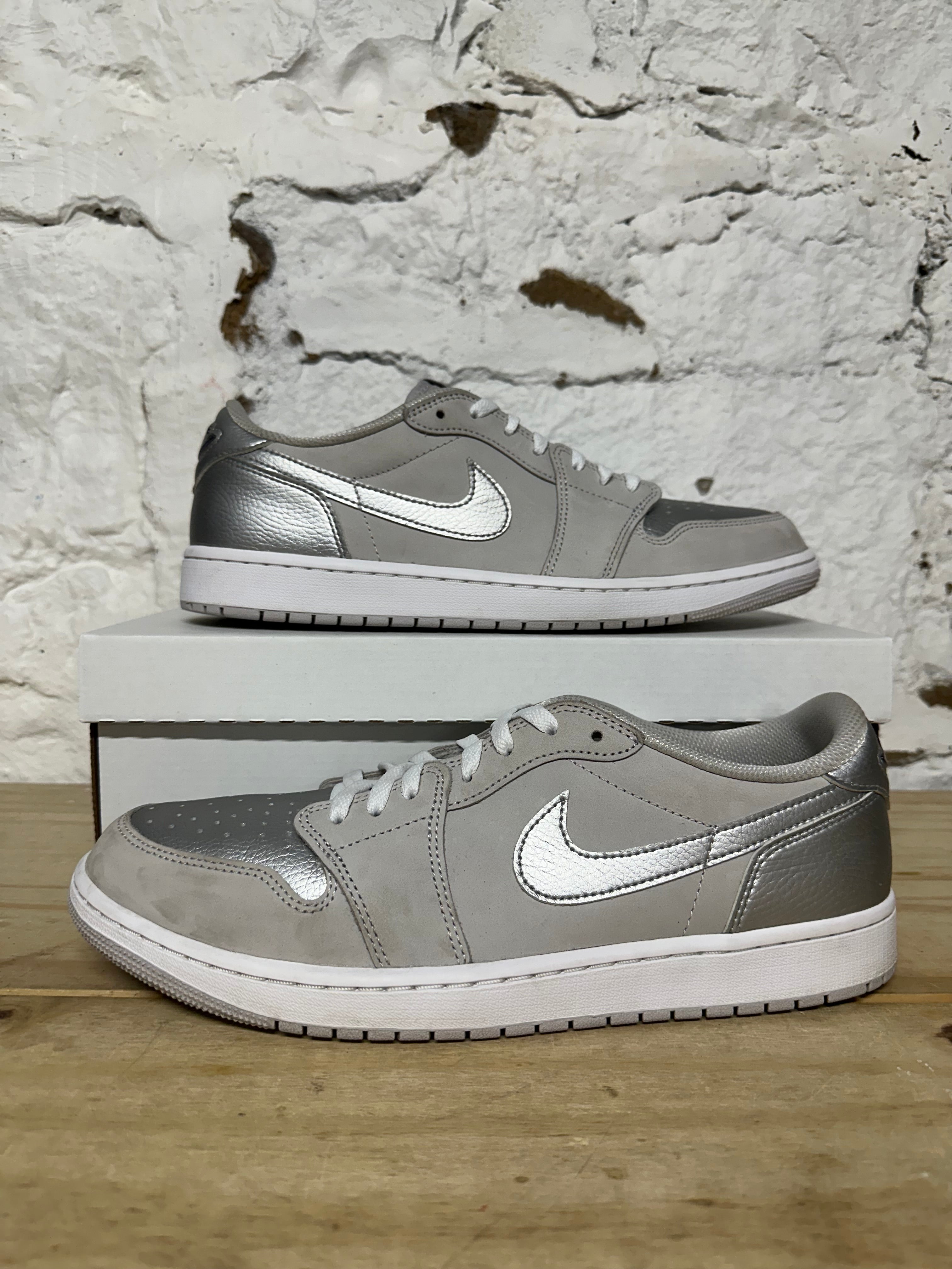 Air Jordan 1 Low Co Jp Silver Sz 13