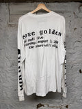 CPFM Kid Cudi Rose White  L/S T-Shirt Sz XL