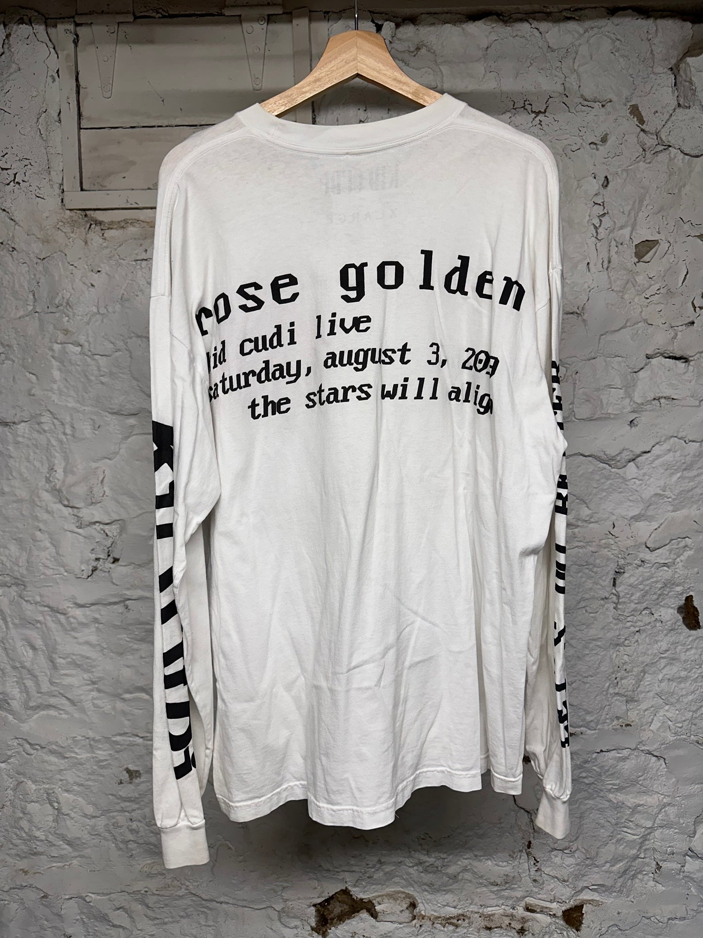 CPFM Kid Cudi Rose White  L/S T-Shirt Sz XL