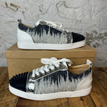 Christian Louboutin Navy Stripe Spike Sneaker Sz 12 (45)