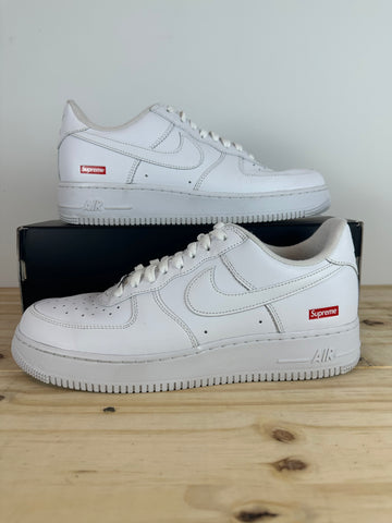 Nike Air Force 1 Low Supreme White Sz 10