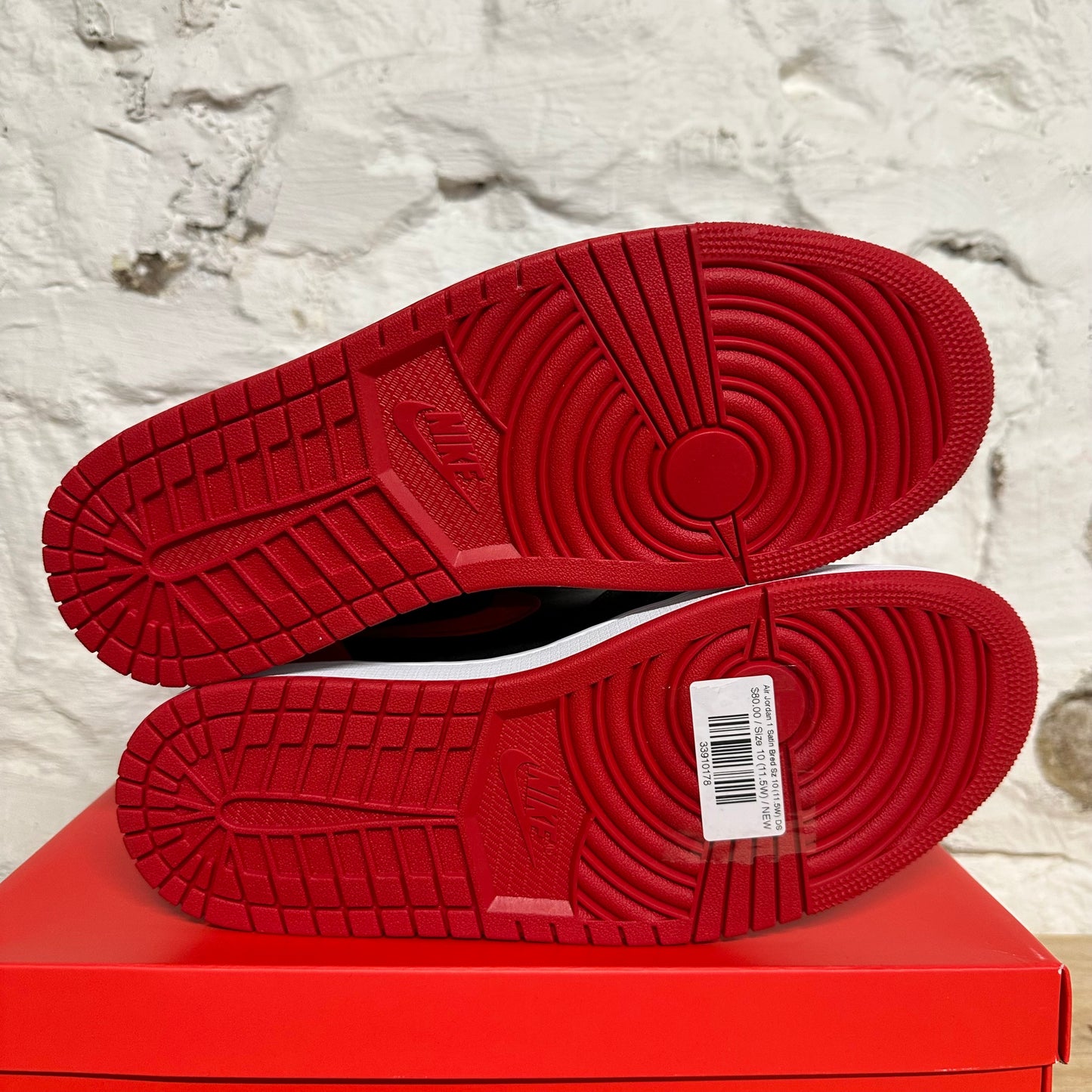Air Jordan 1 High Satin Bred Sz 10 (11.5W) DS