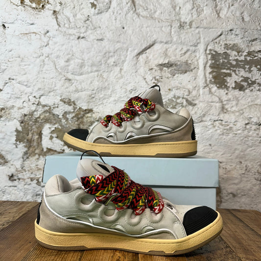 Lanvin Curb Multicolor Lace Gray Sneaker Sz 12 (45)