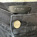 Amiri MX1 Red Suede Black Denim Jeans Sz 29