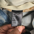 Amiri Knee Hole Plain Blue Denim Jeans Sz 34