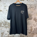 Amiri Cream Hollywood Logo Black T-Shirt Sz XXL