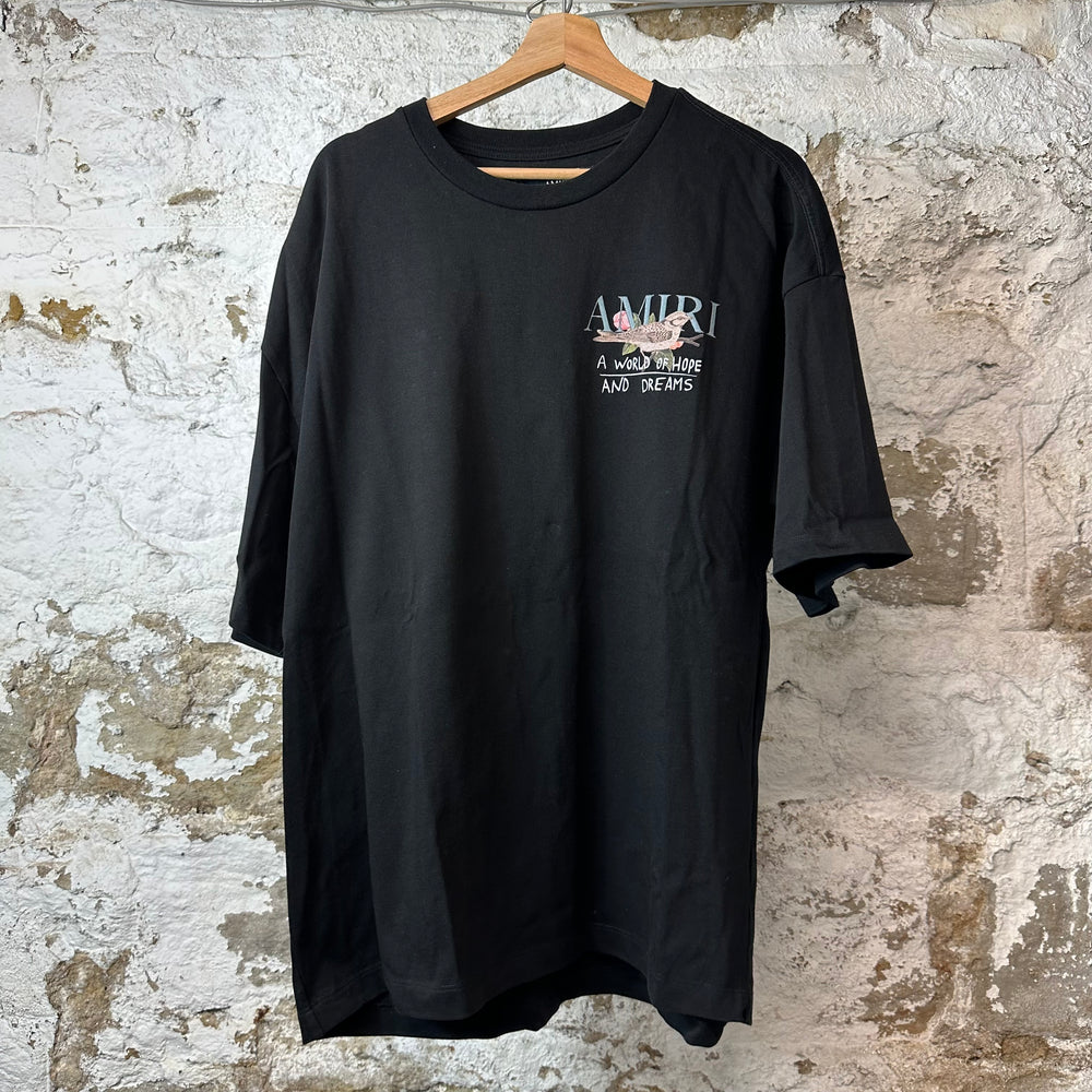 Amiri Bird Nest Black T-Shirt Sz L