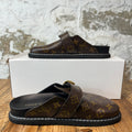 Louis Vuitton Brown Patent Monogram Mule Sz 6.5 (39)