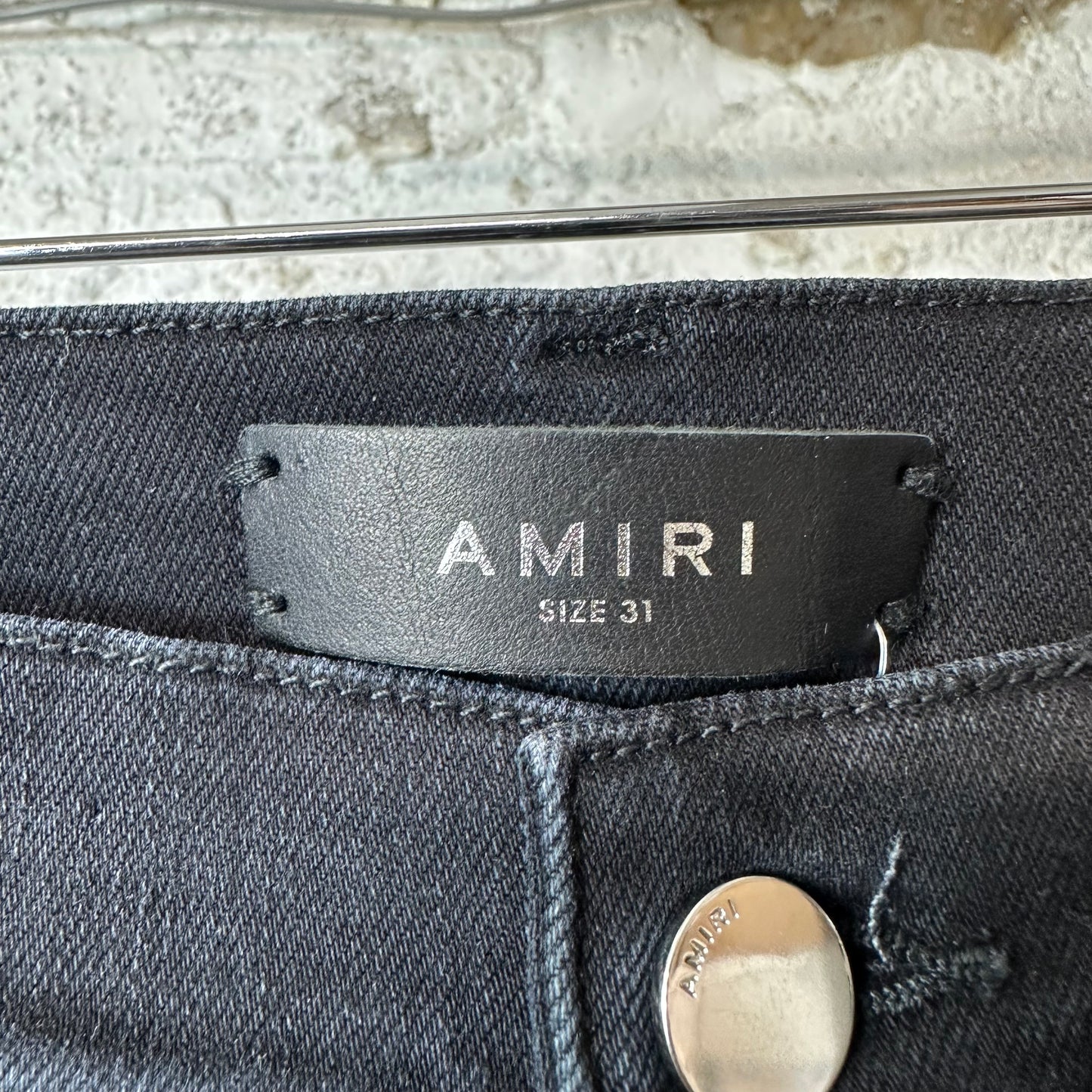 Amiri MX1 Brown Paisley Black Denim Jeans Sz 31