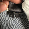 Amiri MX1 Black Leather Dark Blue Denim Jeans Sz 29