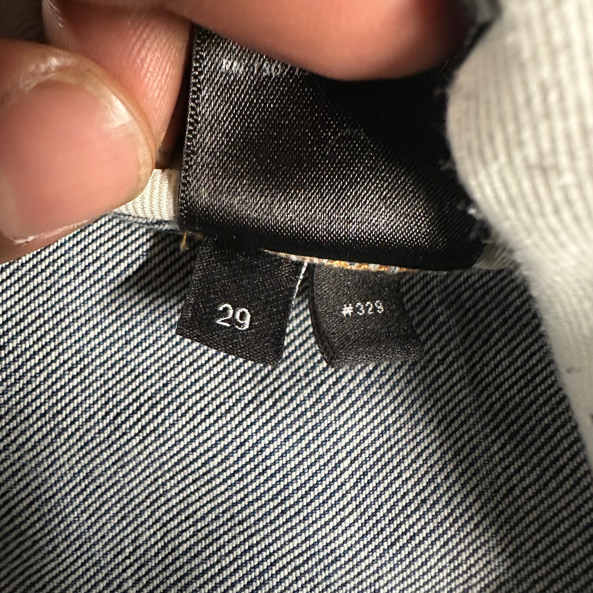 Amiri MX1 Black Leather Dark Blue Denim Jeans Sz 29
