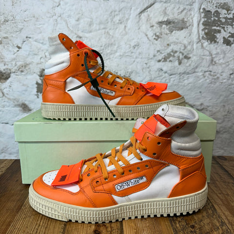 Off White Court 3.0 High Orange White Sz 10 (43)