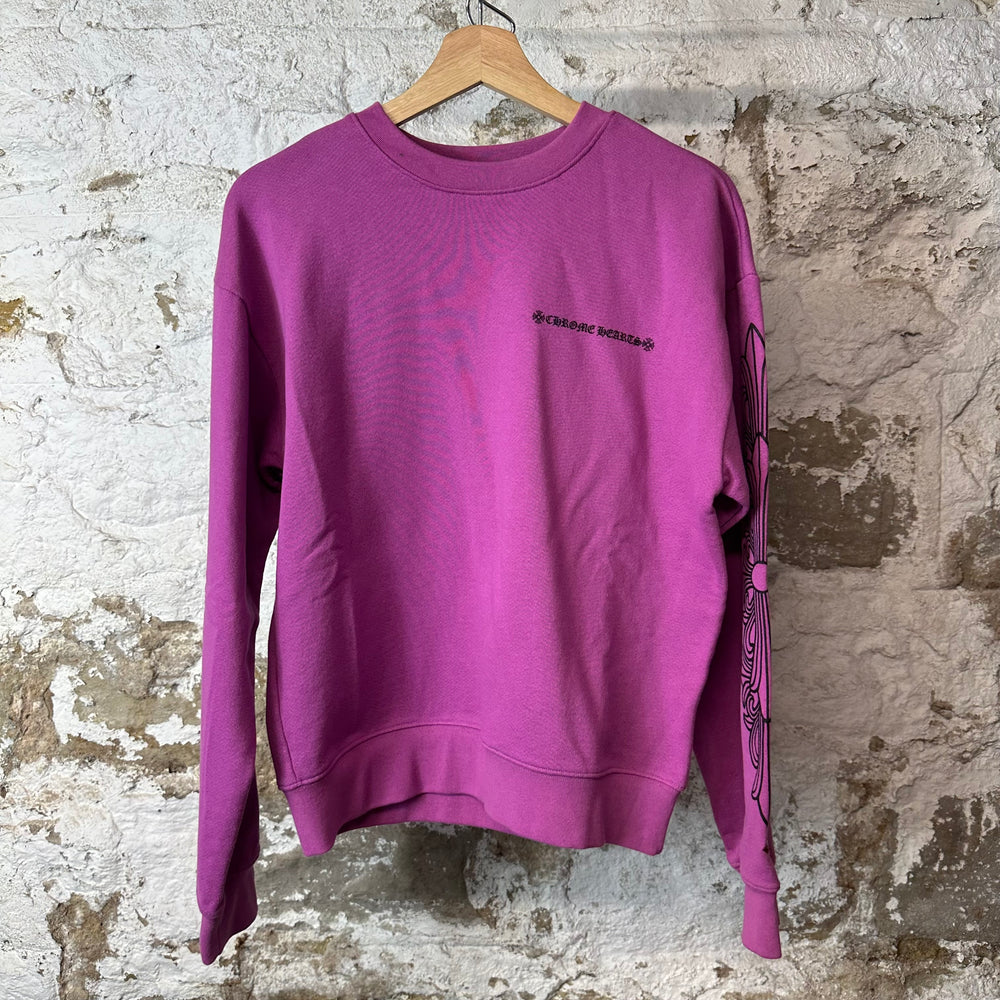 Chrome Hearts Matty Boy Web Purple Crewneck Sz S