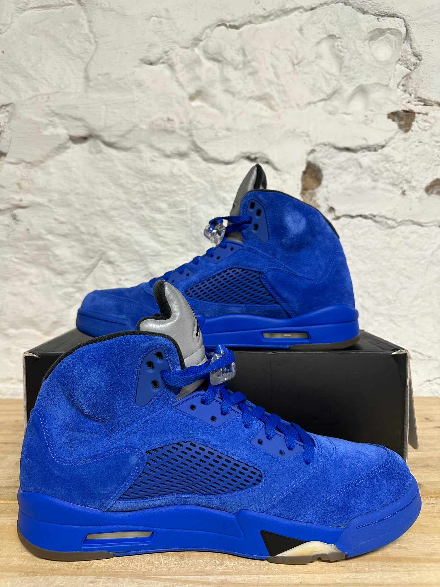 Air Jordan 5 Blue Suede Sz 12