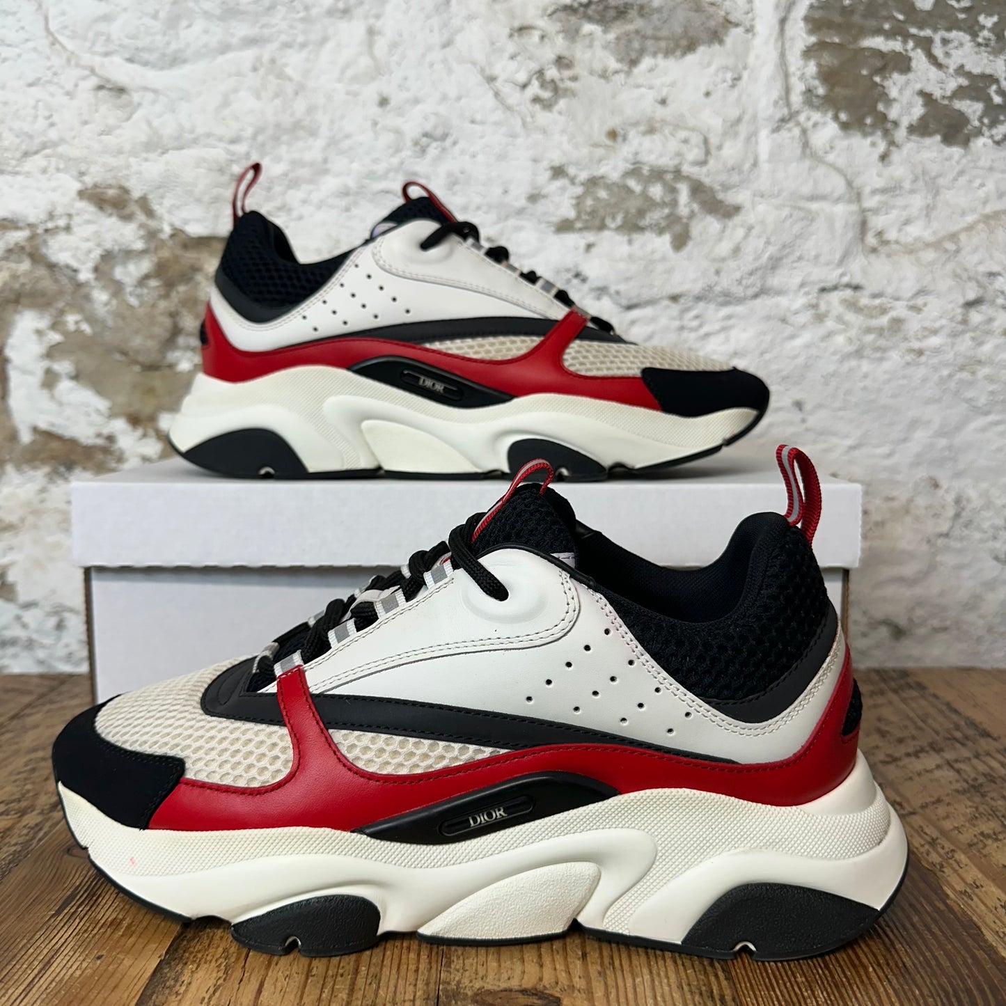 Dior B22 Black White Red Sneaker Sz 9 (42)