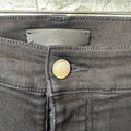 Amiri MX1 Green Leather Black Denim Jeans Sz 38