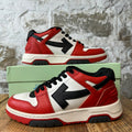 Off-White Out Of Office Black White Red Sneaker Sz 6.5 (39)